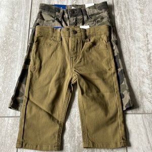 Bundle of Gumballs size 18 M,4pockets,long pants for boys,khaki & camouflage